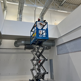 Állvány takarítás